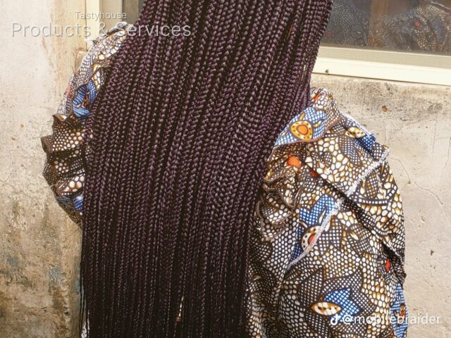 Knothless braids (with extension)