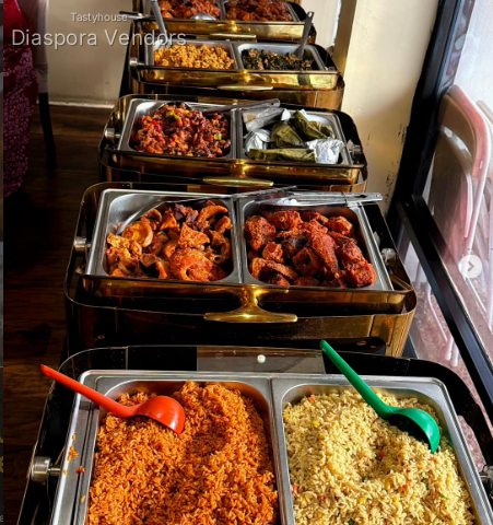 Nigerian Jollof, Fried Rice, Soups & Proteins