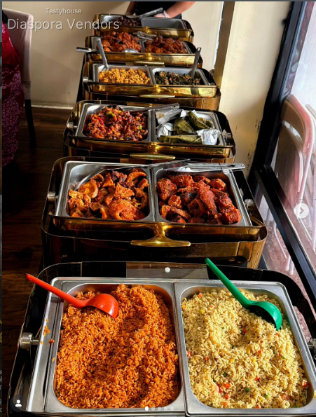Nigerian Jollof, Fried Rice, Soups & Proteins