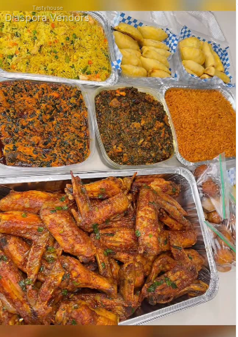 Nigerian Party Catering Trays