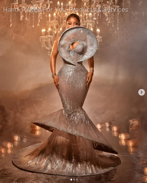 Custom Silver Gown