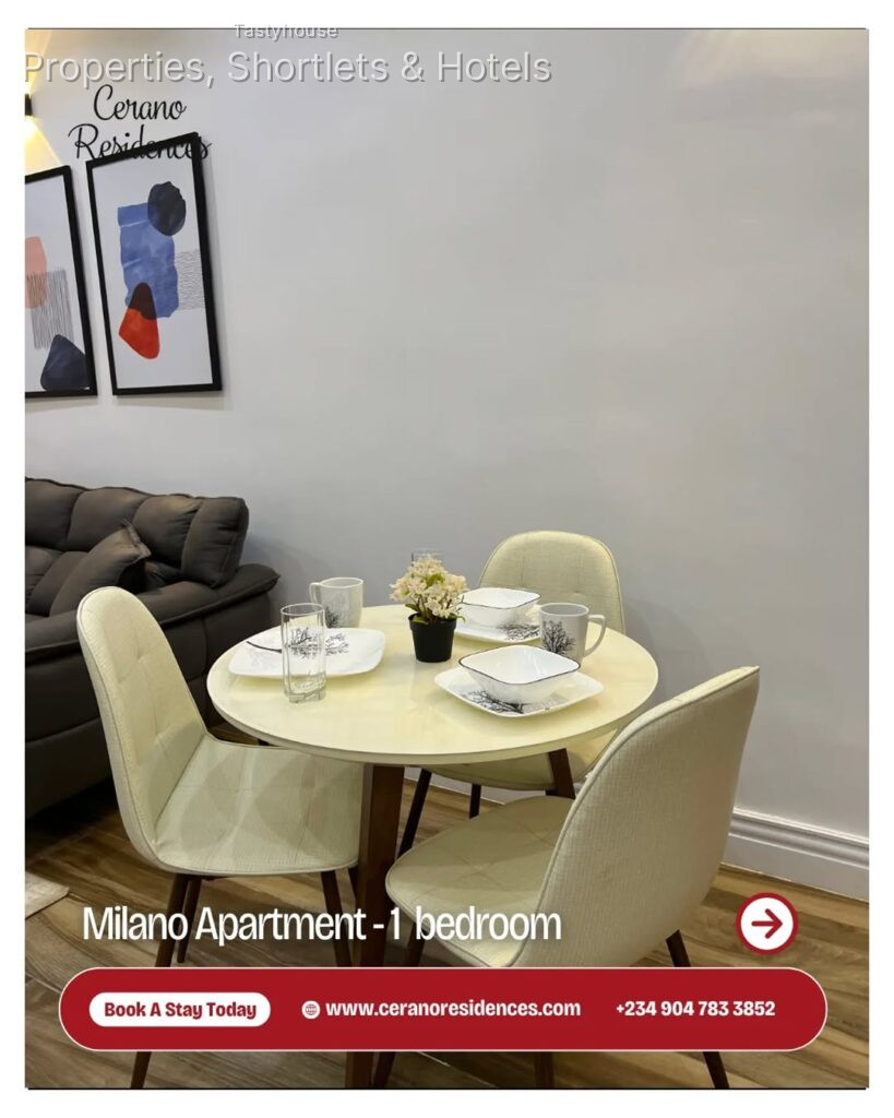 1 – Bedroom Apartment