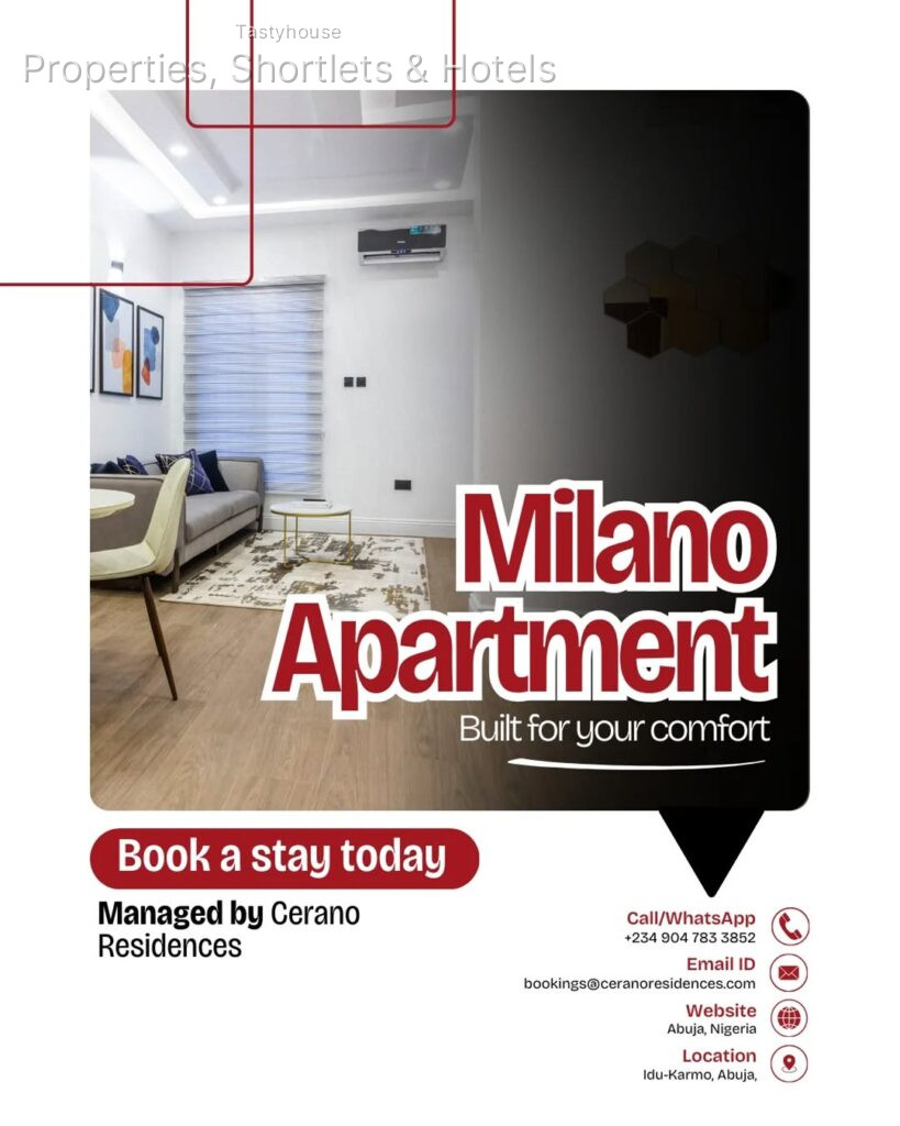 1 – Bedroom Apartment