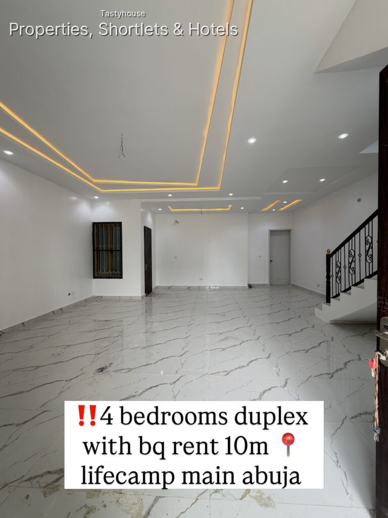 Spacious4-Bedroom terrace duplexX with bq