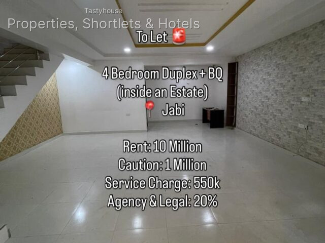 4 BEDROOM TERRACE DUPLEX WITH BQ
