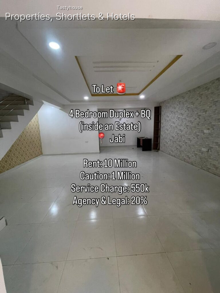 4 BEDROOM TERRACE DUPLEX WITH BQ