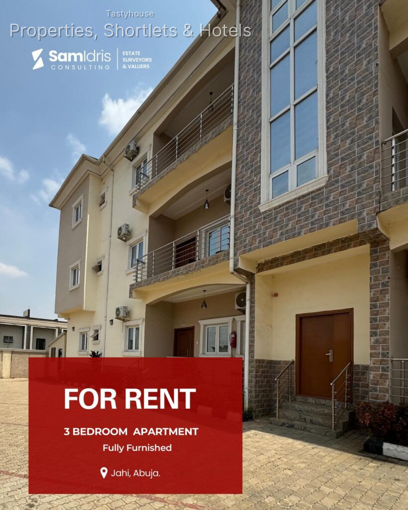 Fully Furnished & Serviced 3-Bedroom Apartment