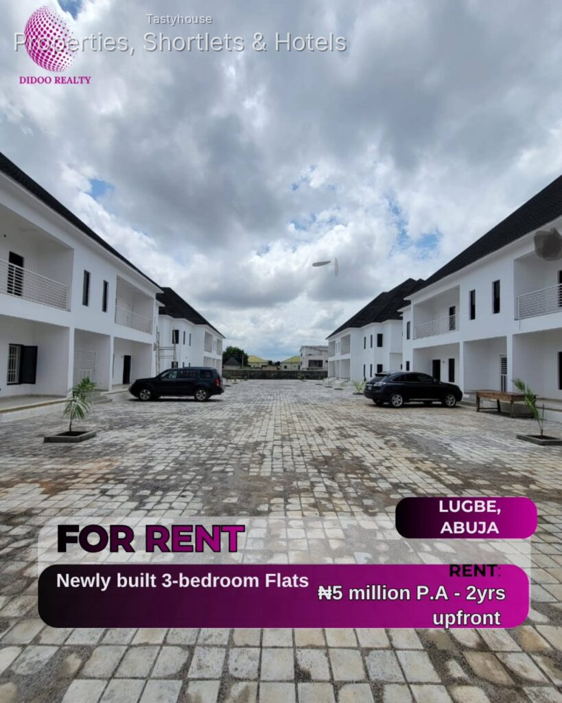 Newly built 3 bedroom flat