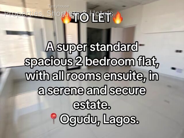 tastefully finished 2 bedroom flat, with all rooms