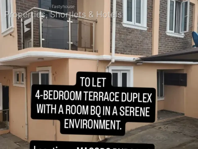 4-BEDROOM TERRACE DUPLEX WITH A ROOM BỌIN A SERENE ENVIRONMENT