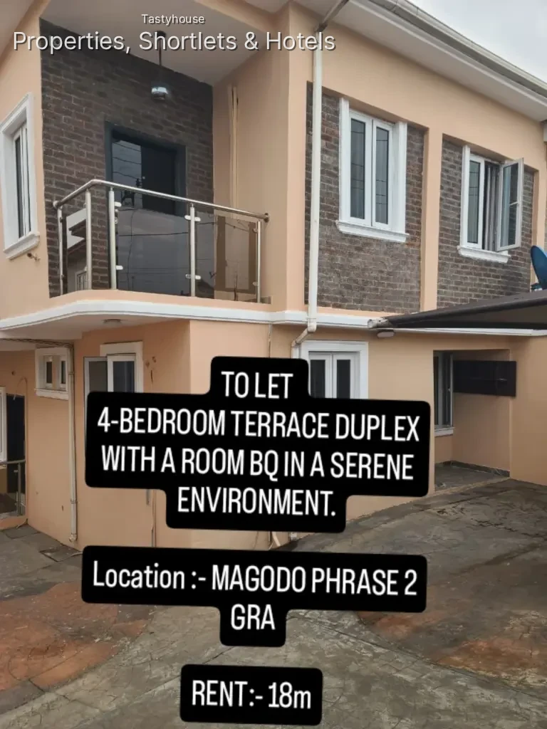 4-BEDROOM TERRACE DUPLEX WITH A ROOM BỌIN A SERENE ENVIRONMENT