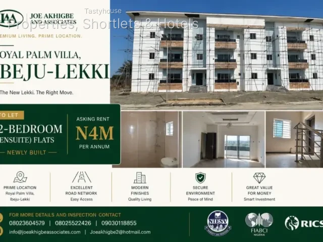 Brand new 2 bedroom ensuite flats