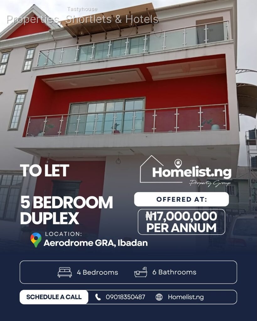 5-bedroom fully furnished duplex