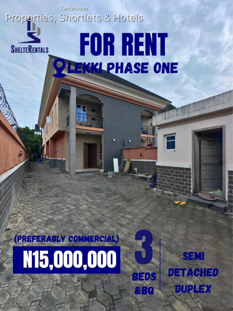 3 BEDROOM SEMI DETACHED DUPLEX WITH BQ