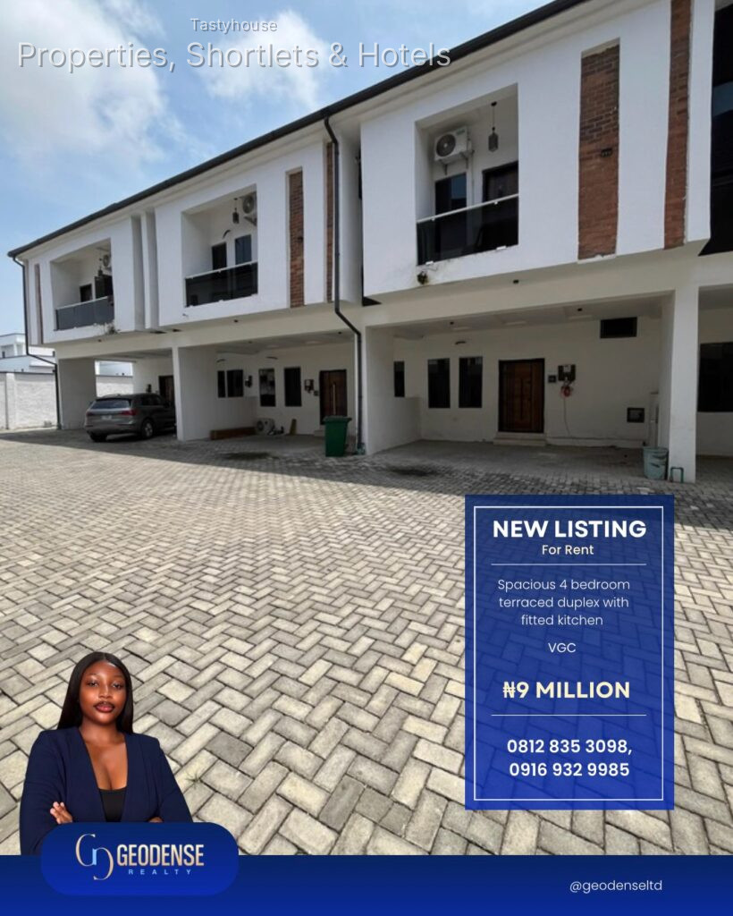 4 bedroom Duplex