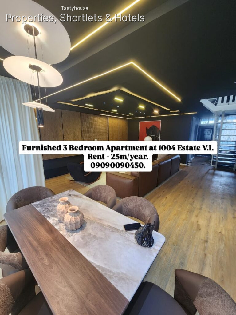 Fully furnished 3-bedroom apartment