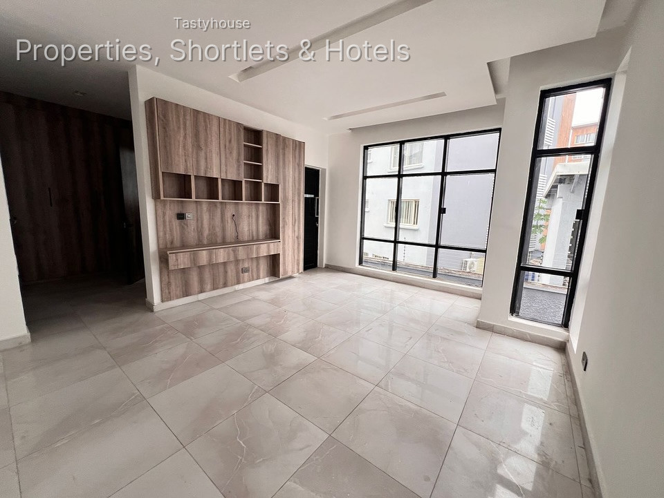 A finished 4 bedroom semi detached housewith all rooms en-suite, fitted kitchen, boysquarters