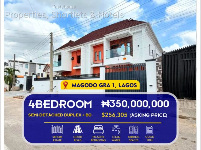 NEWLY 4 BEDROOM SEMI DETACHED DUPLEX WITH BQ