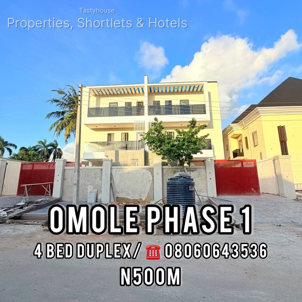 NEWLY BUILT 4 BEDROOM SEMI DETACHED DUPLEX WITH A ROOM BQ