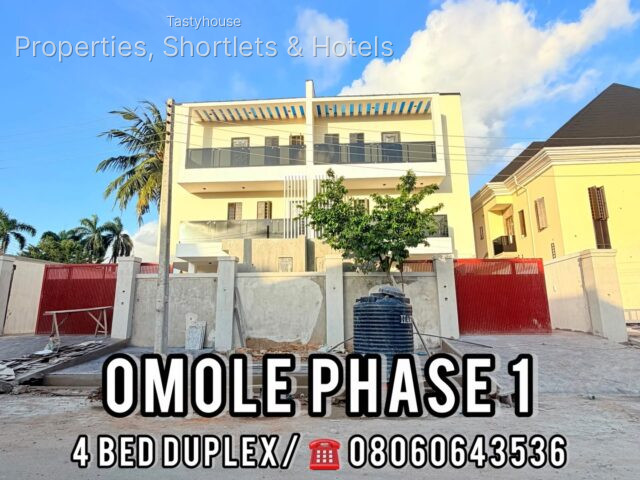 NEWLY BUILT 4 BEDROOM SEMI DETACHED DUPLEX WITH A ROOM BQ