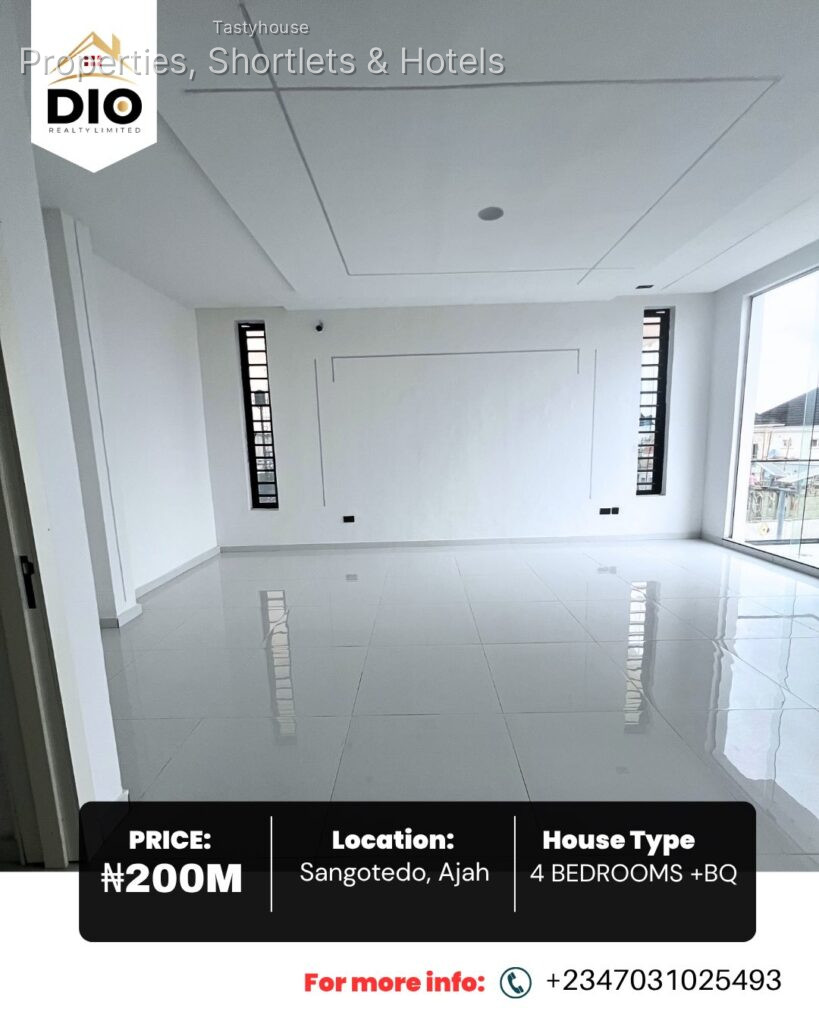 Spacious 4-Bedroom Fully Detached Duplex