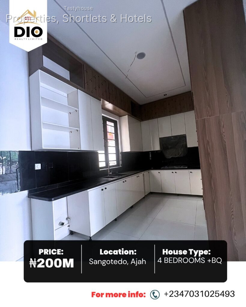 Spacious 4-Bedroom Fully Detached Duplex