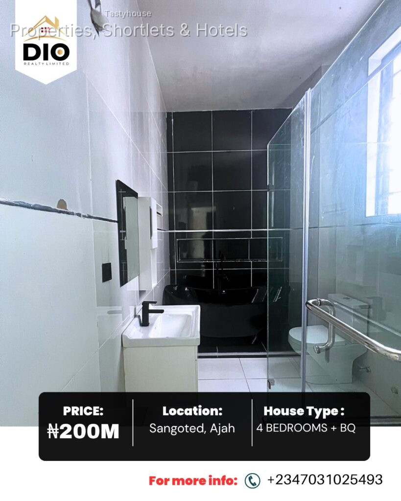 Spacious 4-Bedroom Fully Detached Duplex