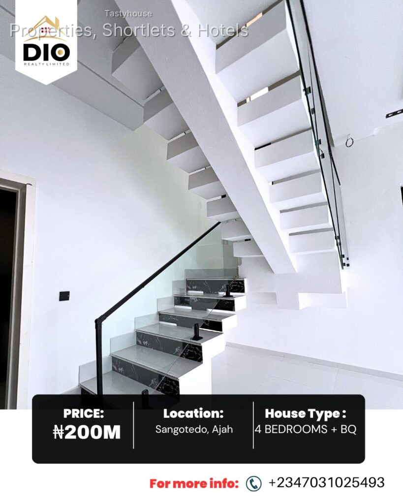 Spacious 4-Bedroom Fully Detached Duplex