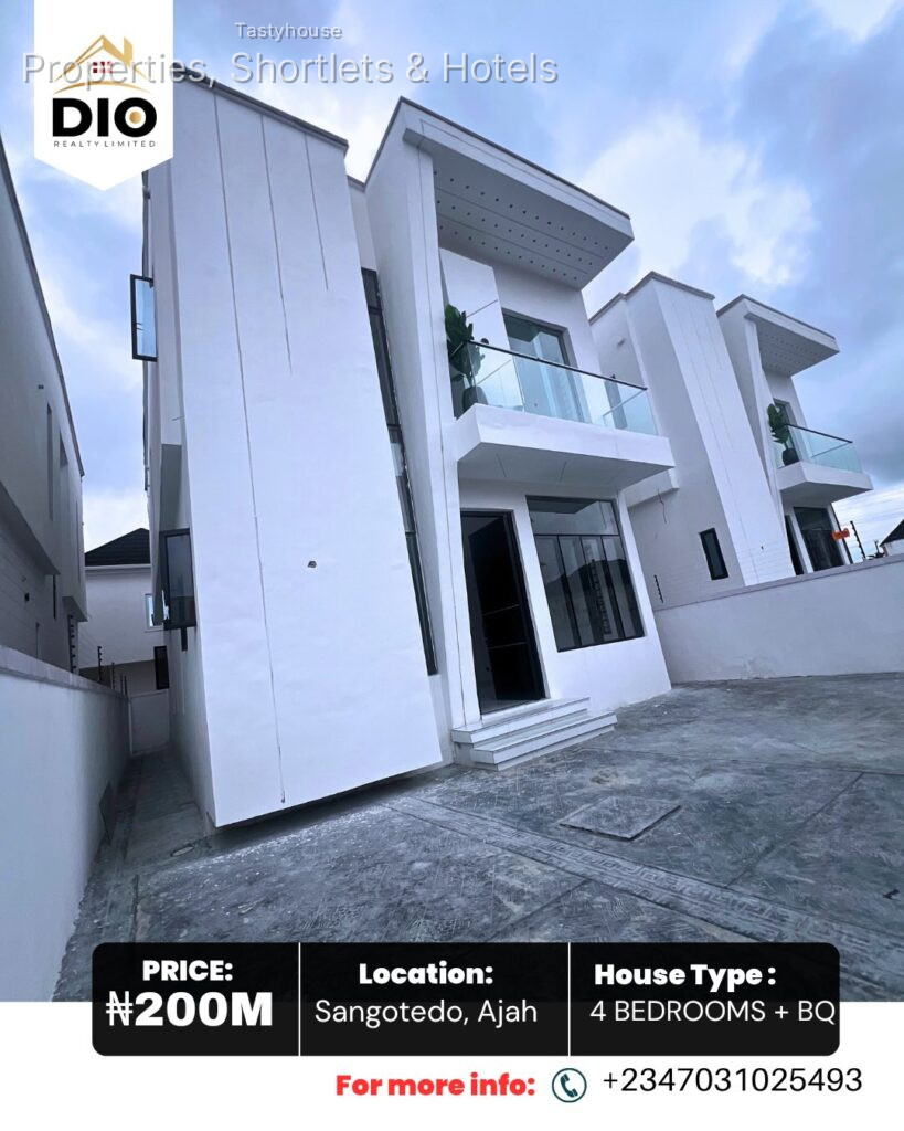 Spacious 4-Bedroom Fully Detached Duplex