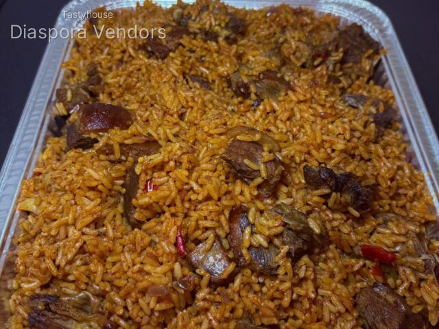 Small Tray Asun Jollof Rice