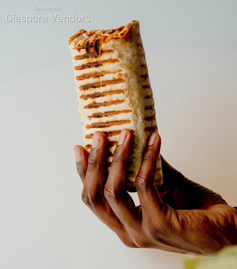 Beef Suya Shawarma