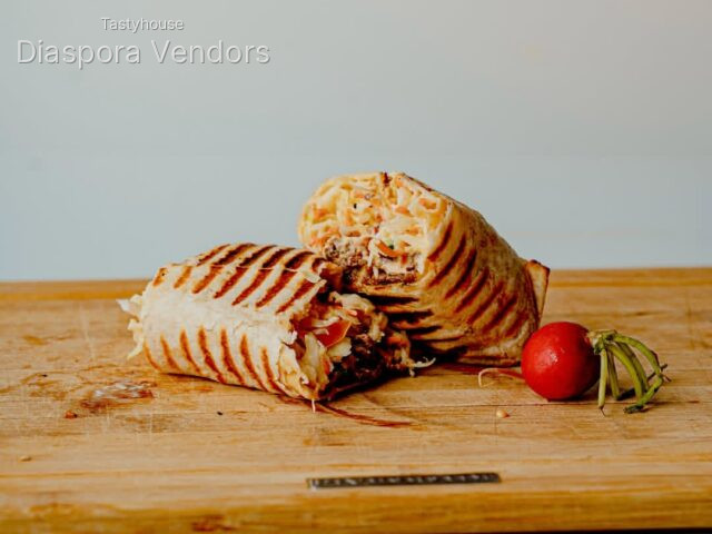 Beef Suya Shawarma