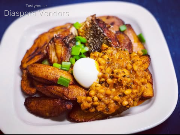 Beans with Sweet Fried Plantains