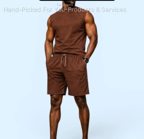 Men’s Sleeveless & Shorts Set