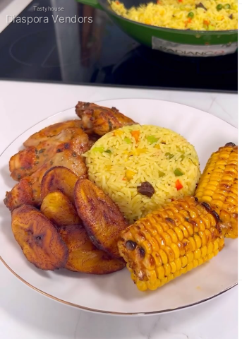 Nigerian Fried Rice X Dodo X Chicken Wings X Sweet Corn