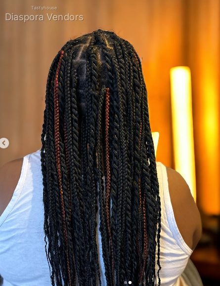 Medium Box Braids