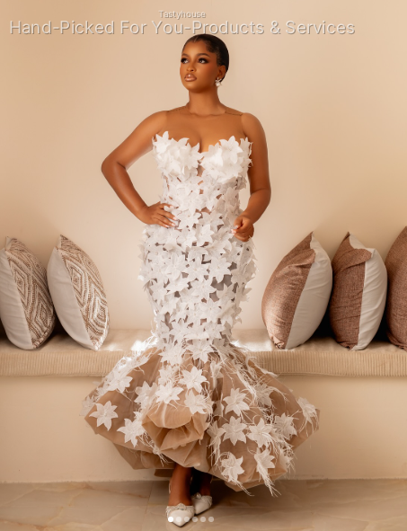 White Florary Dress