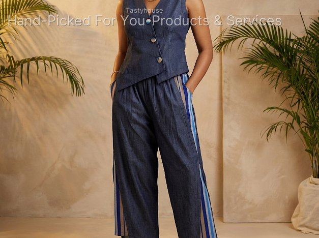 Denim & Asooke Outfit Set