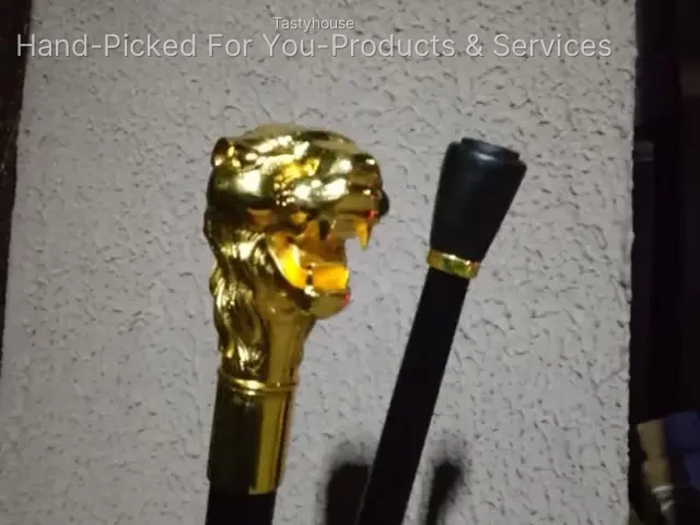 Golden Head Cane / Walking Stick