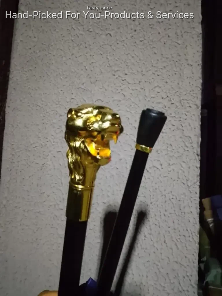 Golden Head Cane / Walking Stick