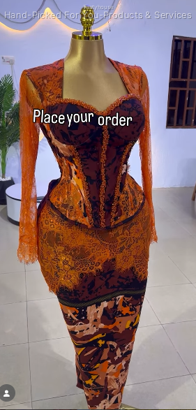 Ankara Corset Dress