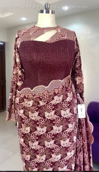 Aso Ebi Lace Dress