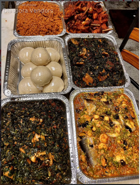 Nigerian Jollof, Fried Rice, Soups & Proteins