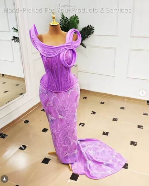 Lavender Custom Corset Dress