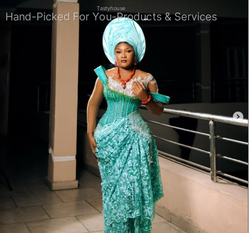 Mint Green Embroidered Corset Lace Gown