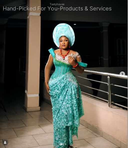 Mint Green Embroidered Corset Lace Gown