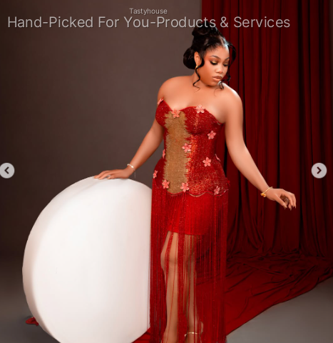 Red Fringed Birthday Dress