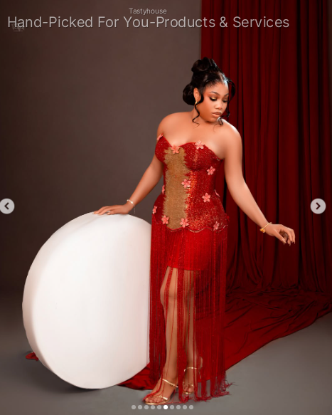 Red Fringed Birthday Dress