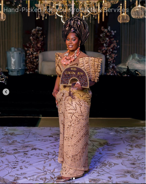 Gold Traditional Wedding Outfit