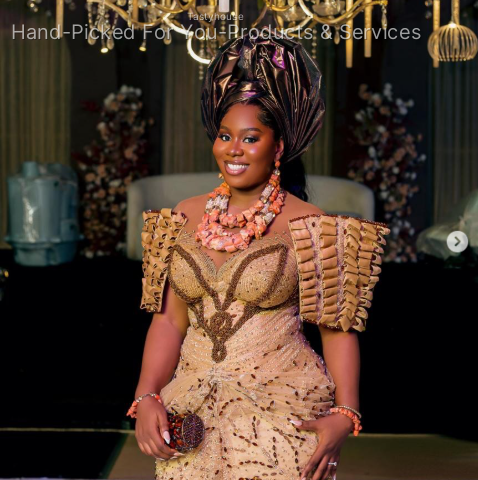 Gold Traditional Wedding Outfit